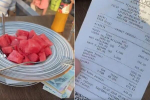 NARUČIO VOĆNU SALATU MIKS U RESTORANU U BEOGRADU, A DOBIO SECKANU LUBENICU: Kada mu je stigao račun, PREVRNUO SE!